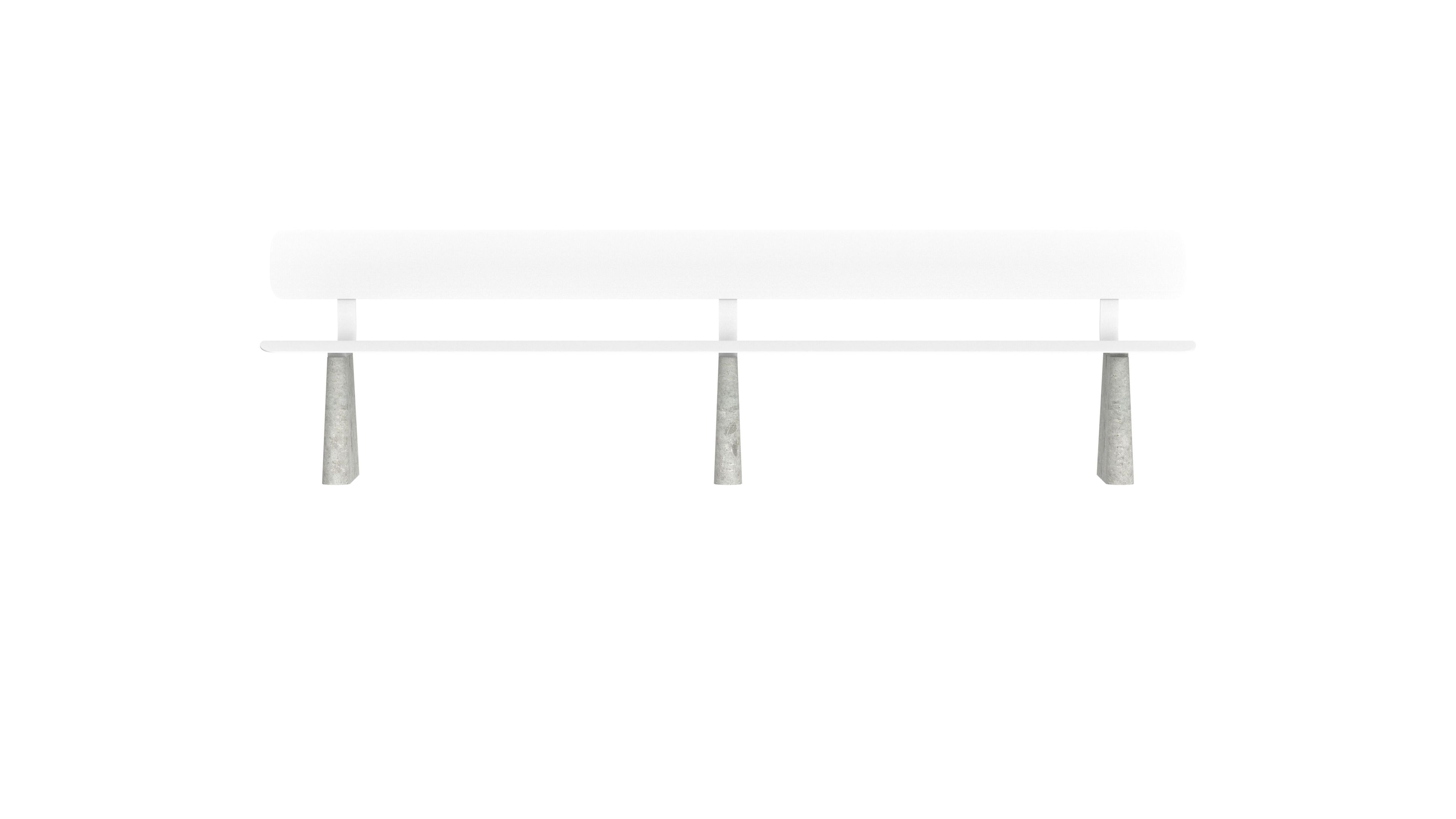 Стальная скамья с порошковым покрытием со спинкой FUNCTIONALS BEN ARCH-00041367 - Вид №14