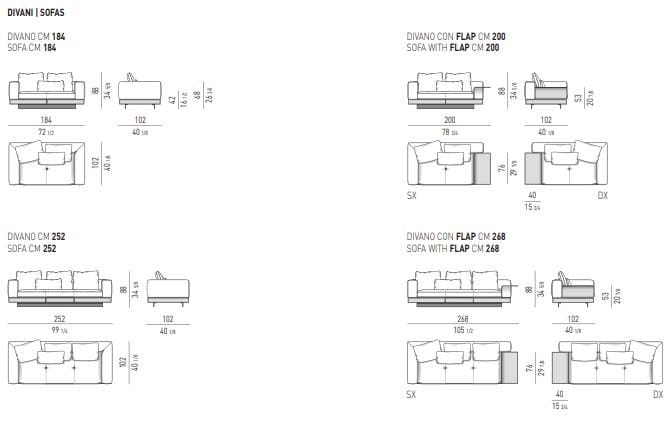 Кожаный диван Minotti Коннери ARCH-00151868 - Вид №25