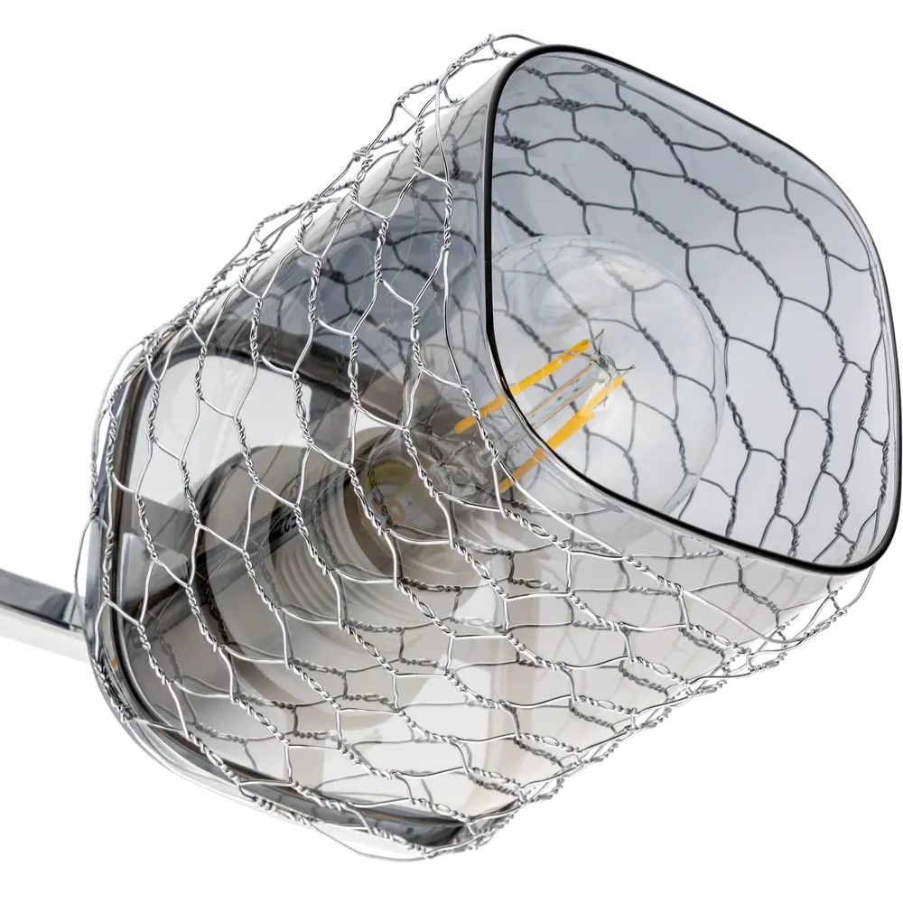 Люстра потолочная Ritter Palermo 52522 6 4 лампы Е27 цвет хром STLM-2119844 - Вид №5