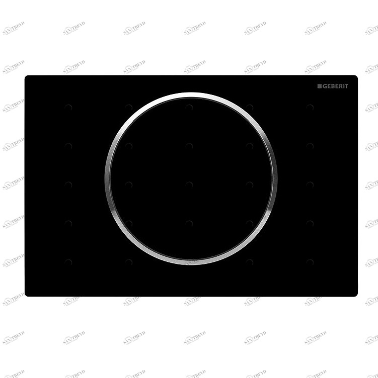 115.758.KM.5 смывная клавиша SIGMA 10 (черн/хром гл) Santreyd 