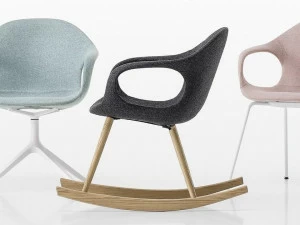 Kristalia Кресло-качалка из ткани с подлокотниками Elephant