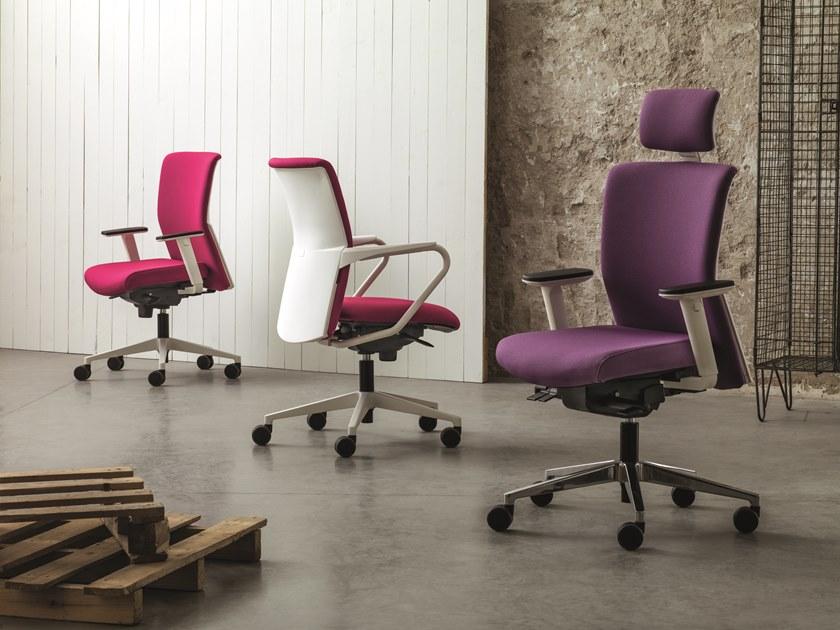VAGHI Поворотный офисный стул с фиксированными металлическими подлокотниками Morea comfort sun-id-1365036 - Вид №3