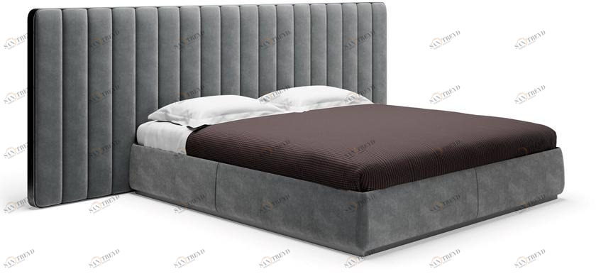SM Living Couture Кровать king size из бархата с мягким изголовьем Hoffman Bed_07