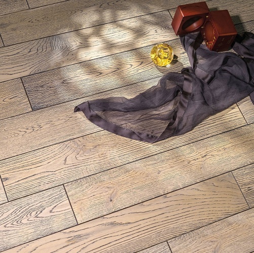 Массивная доска Amigo Classic Маренго Дуб Натур с брашью (Текстурированная) 300-1800х120 мм 3100300025 - Вид №1