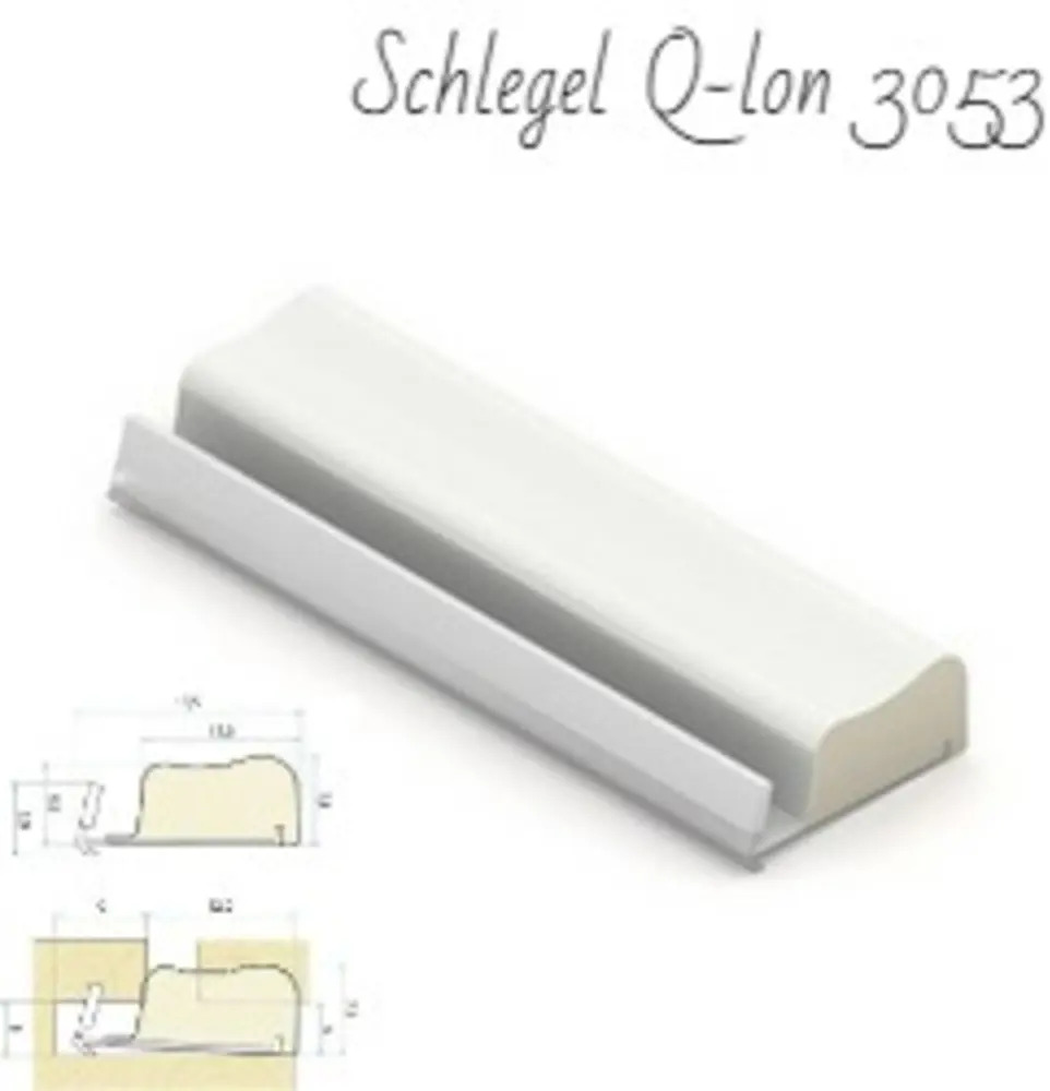 90804638 Уплотнитель Schlegel Q-lon 3053 3х10мм 20м белый STLM-0898088