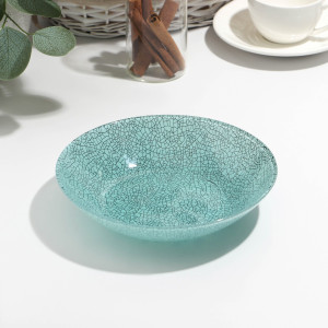 91170340 Блюдо сервировочное 20x20 см стекло цвет голубой Icy Turquoise STLM-0508797 LUMINARC