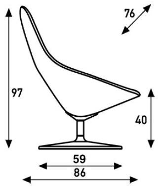 Artifort Вращающееся кресло из ткани Pala sun-id-1415000 - Вид №4