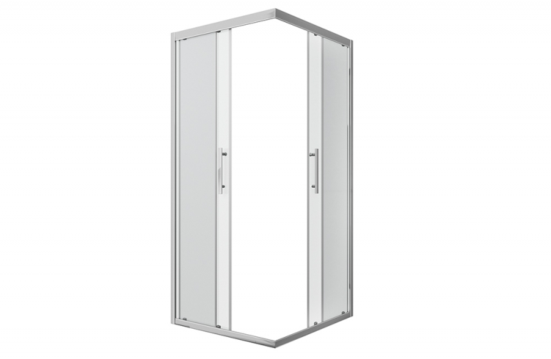 Душевое ограждение (без поддона) с двумя раздвижными дверьми STREAM BS090.2204S bravat - Вид №3