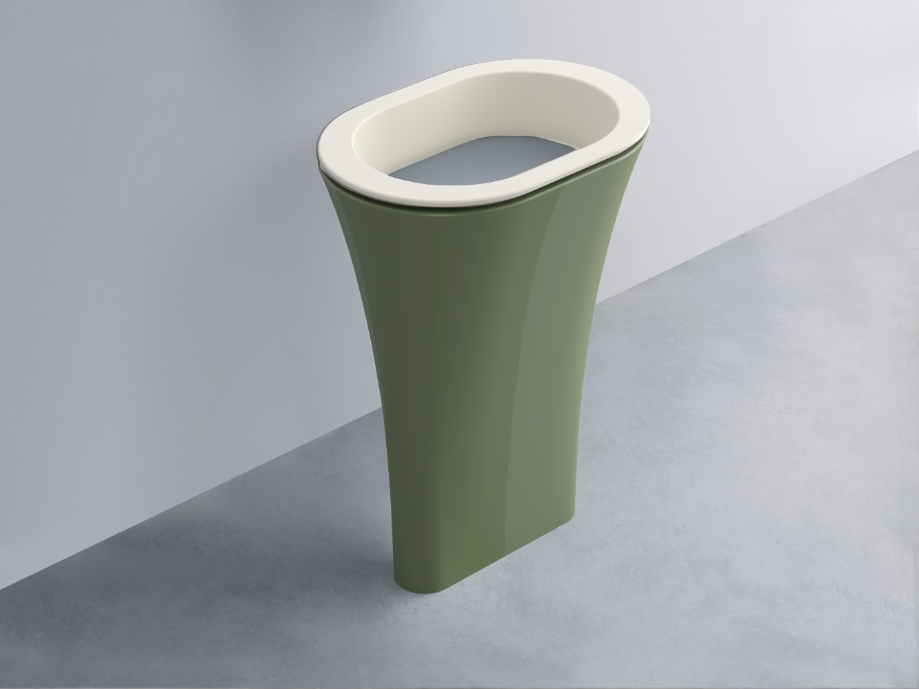 AMLA65-TL+AMPILO-BR+AMCOLO-AG Раковина Amedeo Ovale отдельностоящая cielo Enjoy + Amedeo Ceramica Cielo