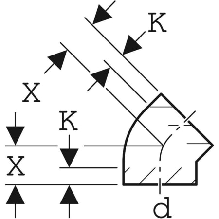370.045.16.1 Отвод Geberit PE Geberit  - Вид №7