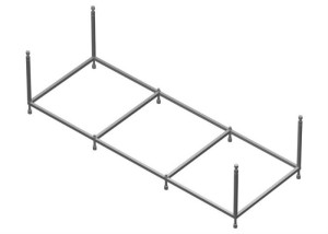W30A-170-075W-R каркас для ванны акриловой A0 170х75 см AM.PM Sensation