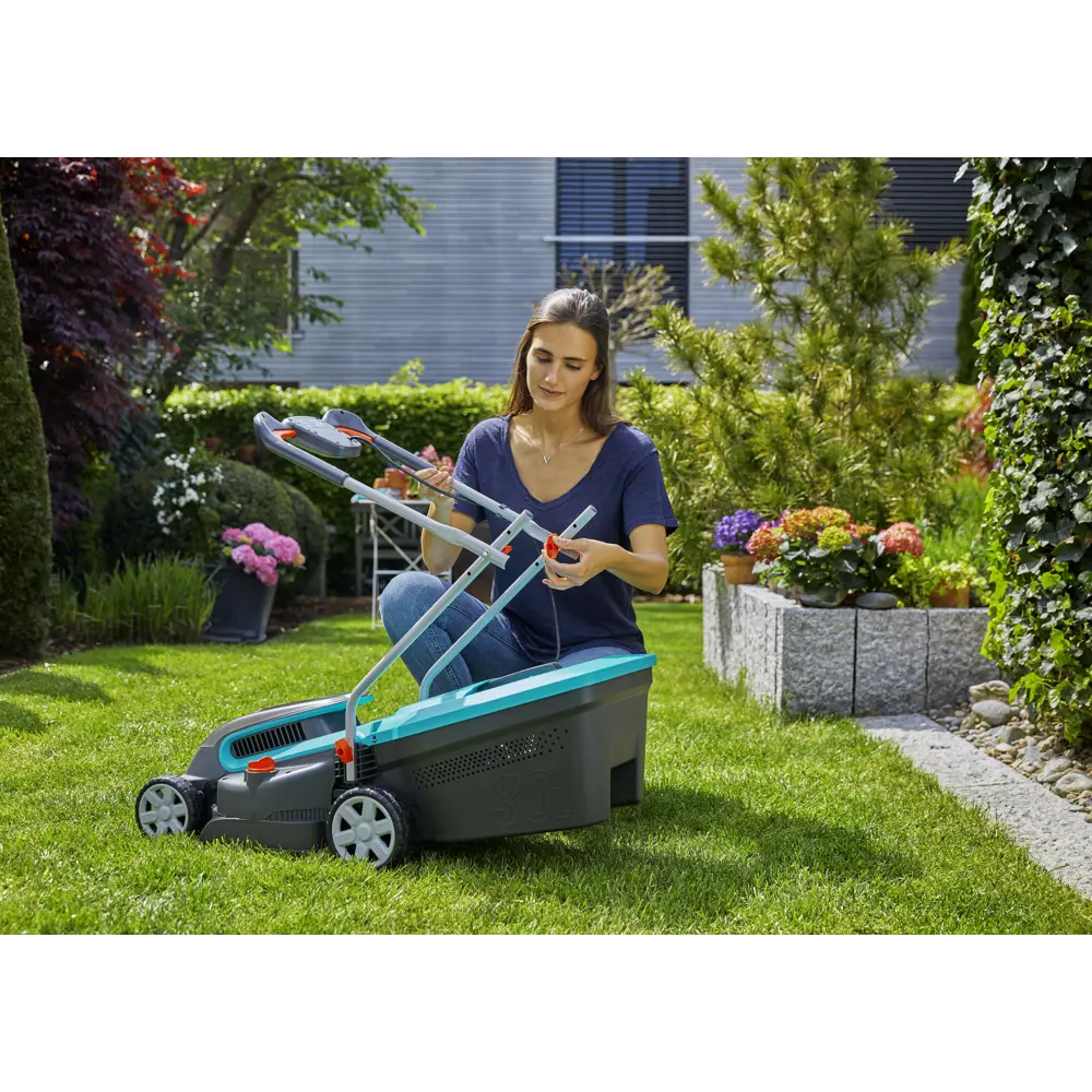 Газонокосилка аккумуляторная Gardena 32/36 P4A 18 В 32 см 2x2.5 Ач АКБ и ЗУ входит в комплект 82888498 STLM-2186284  - Вид №8