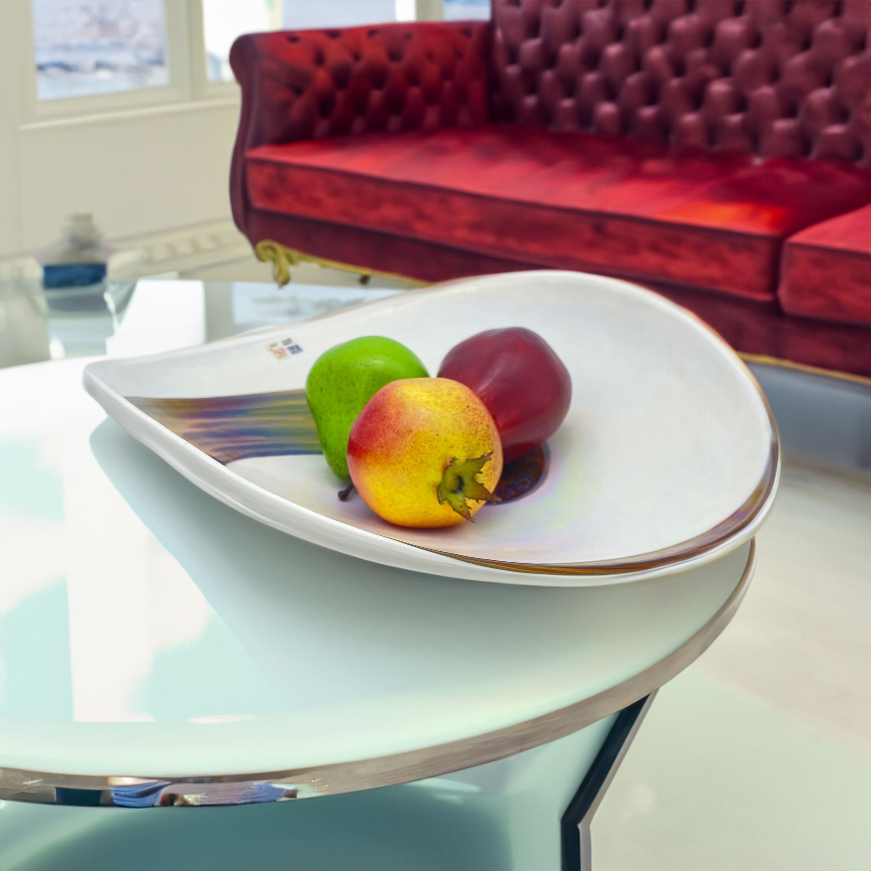 Тарелка для фруктов из муранского стекла ручной работы YourMurano Decorative Plates ARCH-00109072 - Вид №4