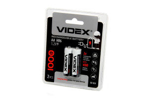 16824865 Никель-металлогидридный аккумулятор HR6/AA 1000mAh 2BL VID-HR6-1000 Videx
