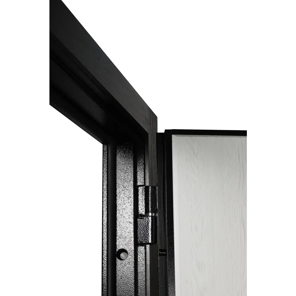 Входная дверь металлическая 96x205 см правая белый/темный орех 89435527 STLM-2022073 Santreyd  - Вид №11
