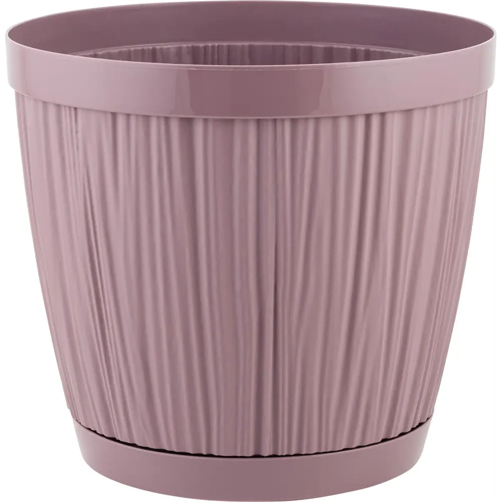 Горшок цветочный Ingreen Barcelona ø15.5 h14 см v1.8 л пластик морозная слива STLM-2095100