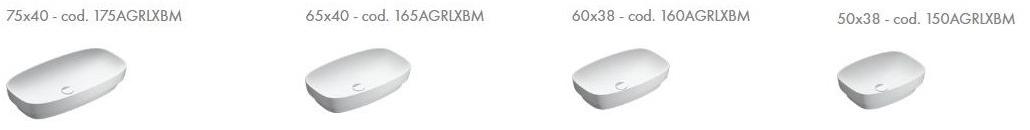 Накладная раковина консольная овальная CERAMICA CATALANO Colori sun-id-1372668 - Вид №4