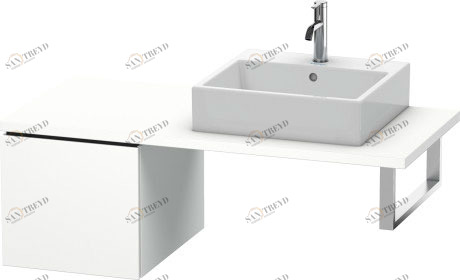 LC583101818 L-Cube Шкафчик для консоли Белый матовый, декор Duravit