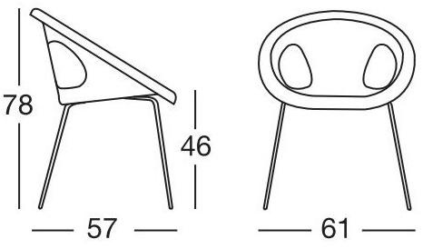 SCAB DESIGN Стул для ресторана из технополимера sun-id-1491953 - Вид №4