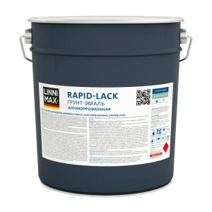 Грунт-эмаль по ржавчине Linnimax Rapid-Lack прозрачная база 3, 8.46 л 89379745