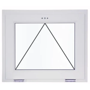 Пластиковое окно ПВХ Deceuninck одностворчатое 600x800 мм (ВхШ) двухкамерный стеклопакет белый (с двух сторон)