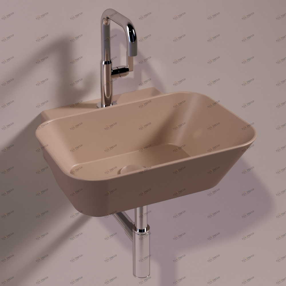 WA08MOKAMATT Подвесная раковина настенная прямоугольная Simas 