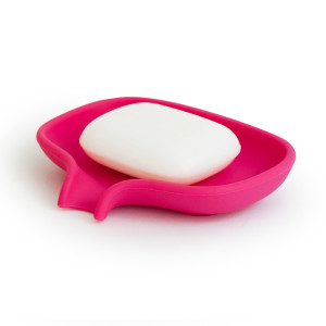 263824 Мыльница с носиком для слива розовая Bosign