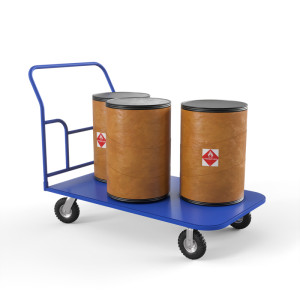 Тележка платформенная ТПТ (г/п 300 кг, 1200x700 мм, колеса пневматические 250 мм)