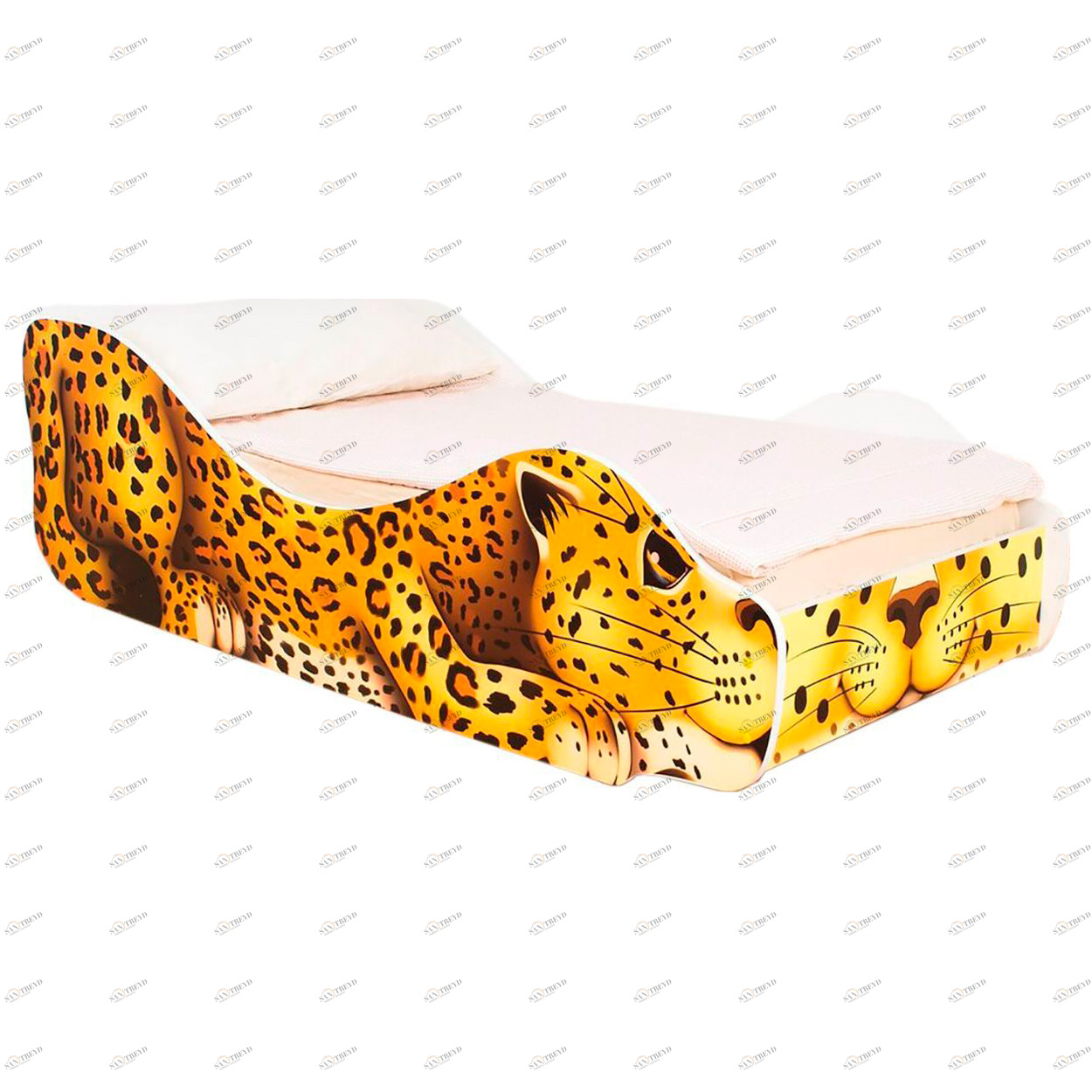 Детская кровать "Леопард Пятныш" БЕЛЬМАРКО  326774 Желтый Santreyd 