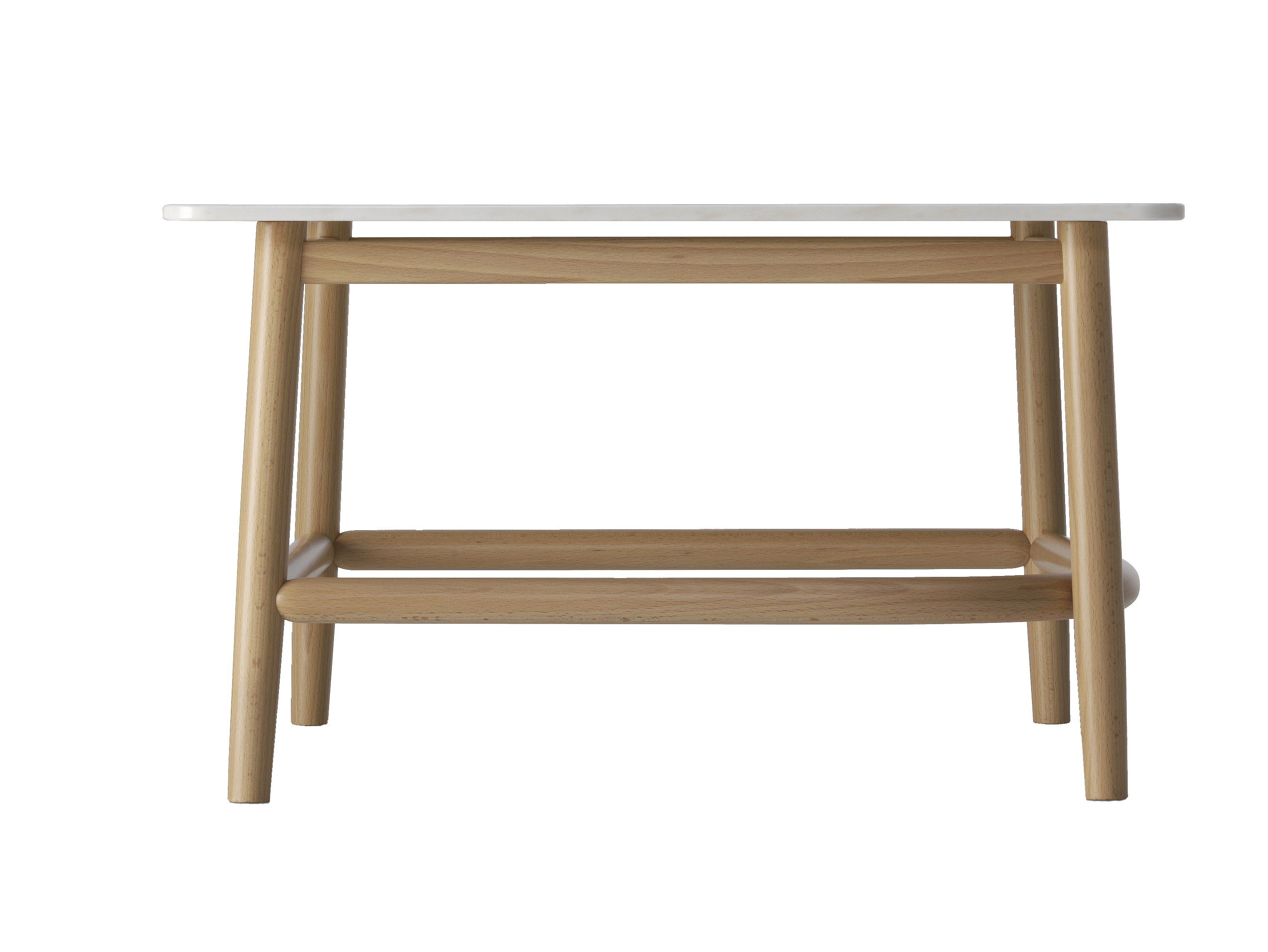 Квадратный мраморный журнальный столик Wiener GTV Design Single Curve ARCH-00076773 - Вид №1