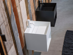 Подвесная раковина из нержавеющей стали с держателем для полотенец