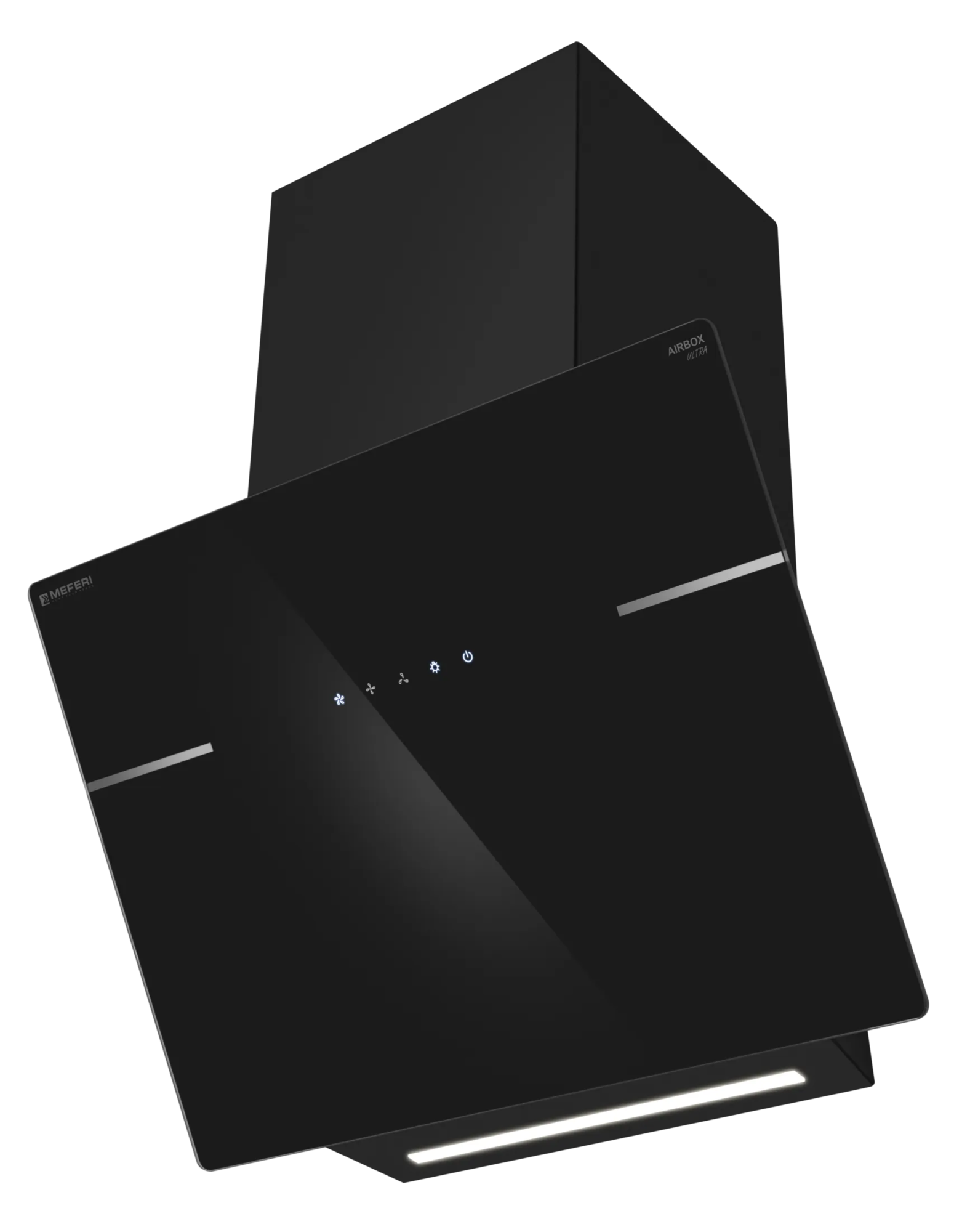 9168701 Вытяжка наклонная Meferi AIRBOX60BK ULTRA черный STDN-0024746 - Вид №5