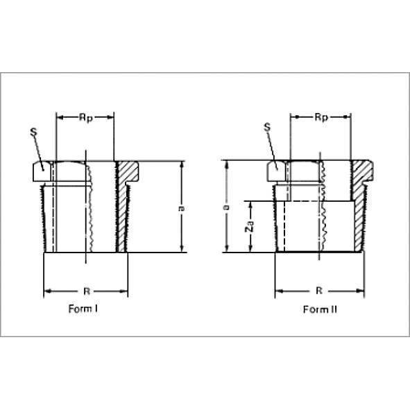 13241112 SANHA 3241 PURAFIT футорка ВР-НР 1x1/2 мм  - Вид №1