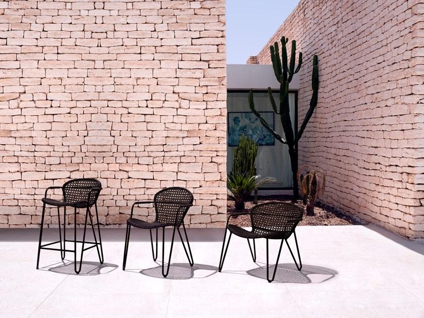 Joli Высокий штабелируемый алюминиевый табурет с подлокотниками Fizz sun-id-1490591 - Вид №1