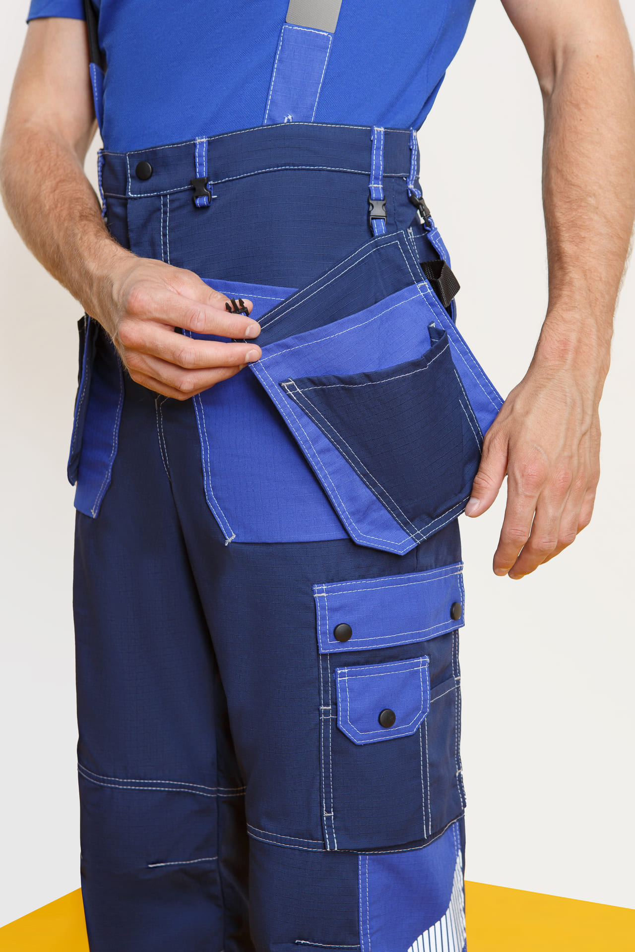 68811 Костюм "Прогресс" темно-синий с васильком  Летняя спецодежда  размер 56-58/182-188  - Вид №16