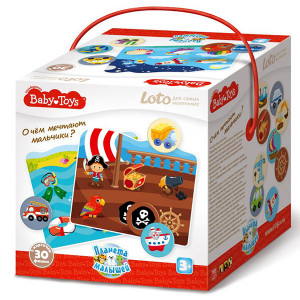 TD02525 BABY Лото для самых маленьких "О чем мечтают мальчики" Baby Toys