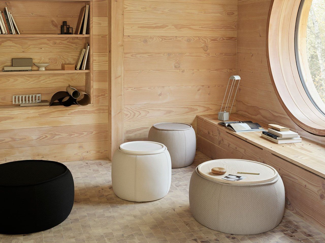 Круглый пуф из ткани SOFTLINE CONGA ARCH-00023361 - Вид №7