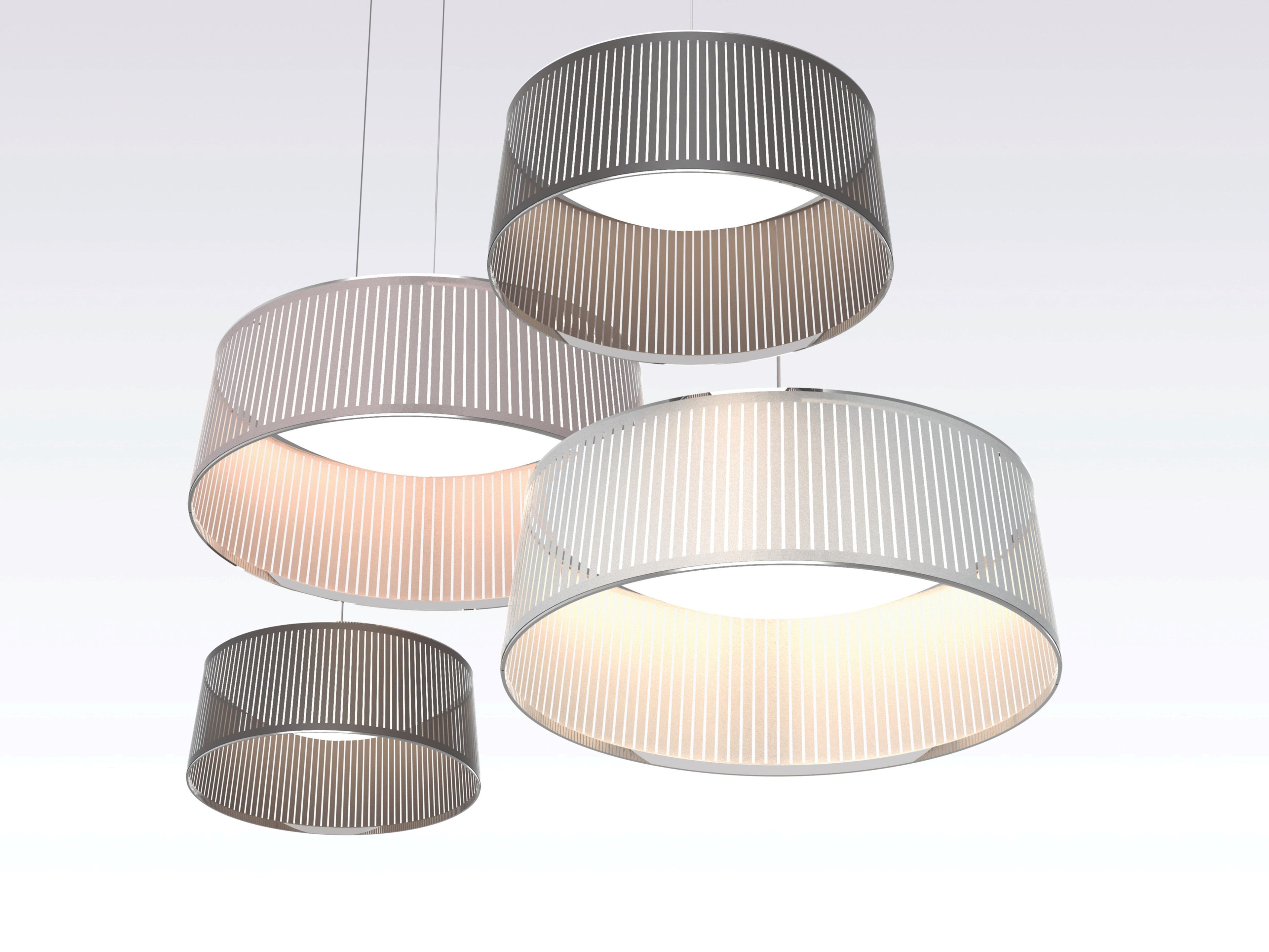 Алюминиевый затемняемый светодиодный подвесной светильник Pablo Designs SOLIS DRUM ARCH-00048651