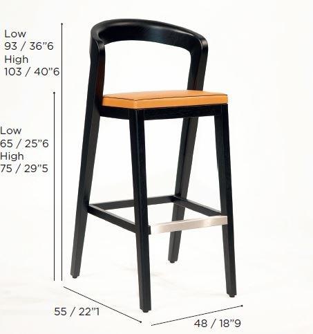 Wildspirit Деревянный табурет со встроенной подушкой и подставкой для ног Play sun-id-1389077 - Вид №11