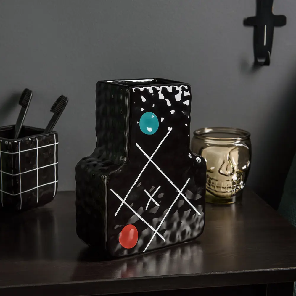 Ваза Irony цвет чёрный MOROSHKA Без серии STLM-2106898 - Вид №1