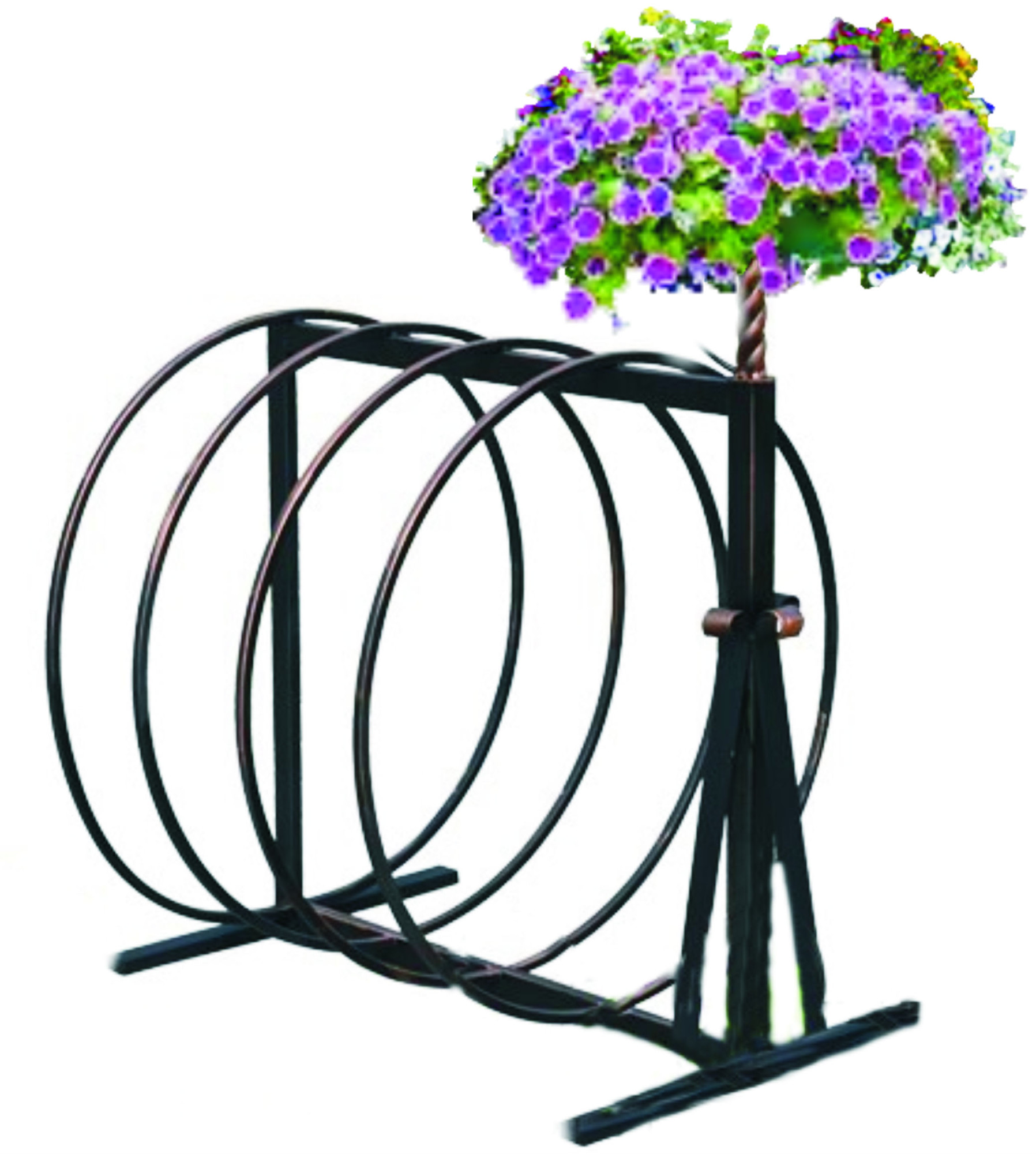 SL102-VO.VP СЕЛЕНА-1, велопарковка с кашпо вертикального озеленения LAB.Space 