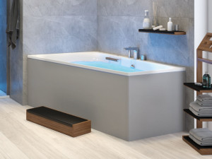 Акриловая угловая асимметричная ванна