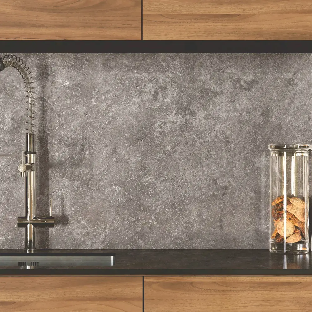 Стеновая панель для кухни Slotex 300x0.4x60 см HPL-пластик цвет вулкано STLM-2102114 - Вид №5