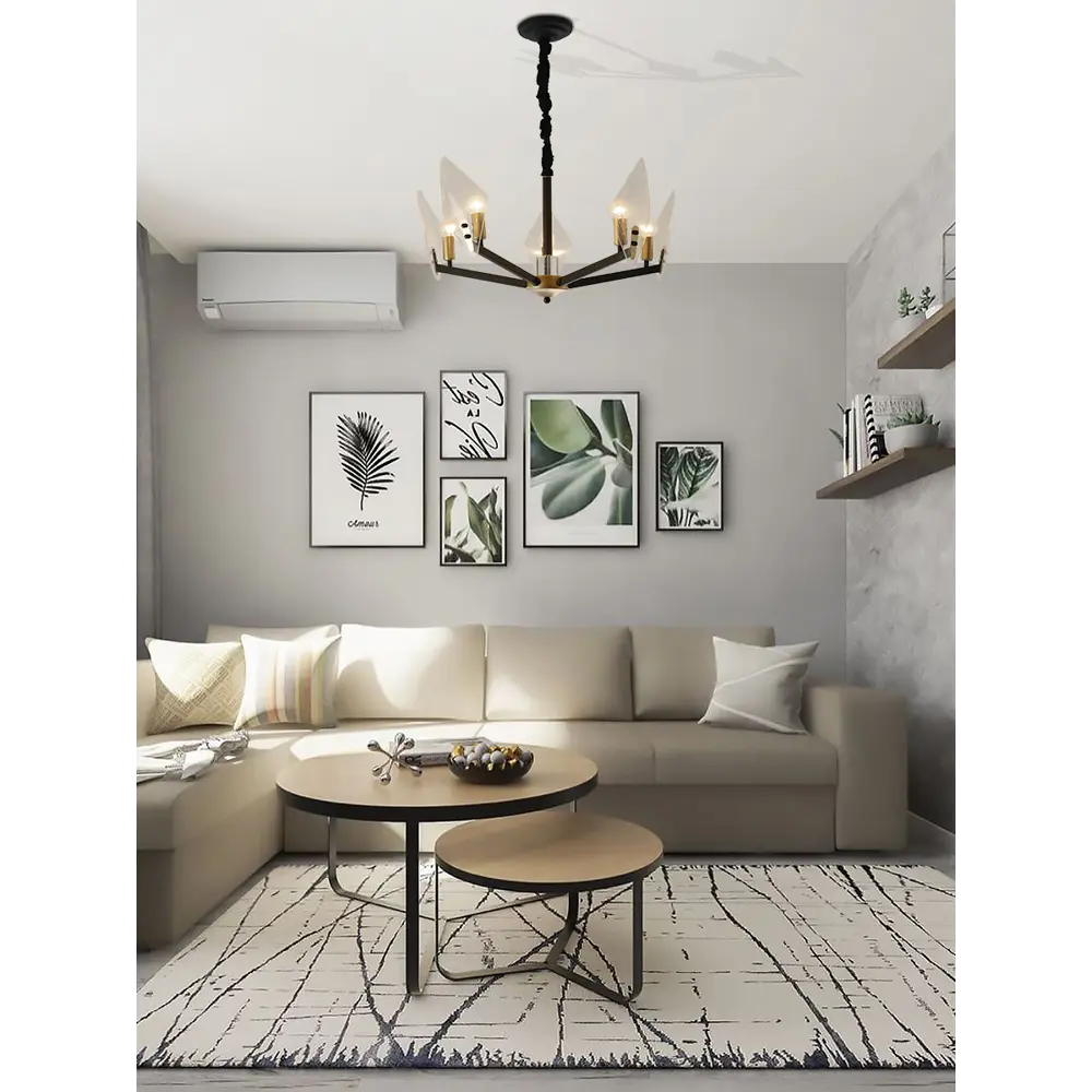 Люстра Lamplandia Gallant L1471, 5 ламп, 17 м², цвет черный/бесцветный STLM-2013903 - Вид №11