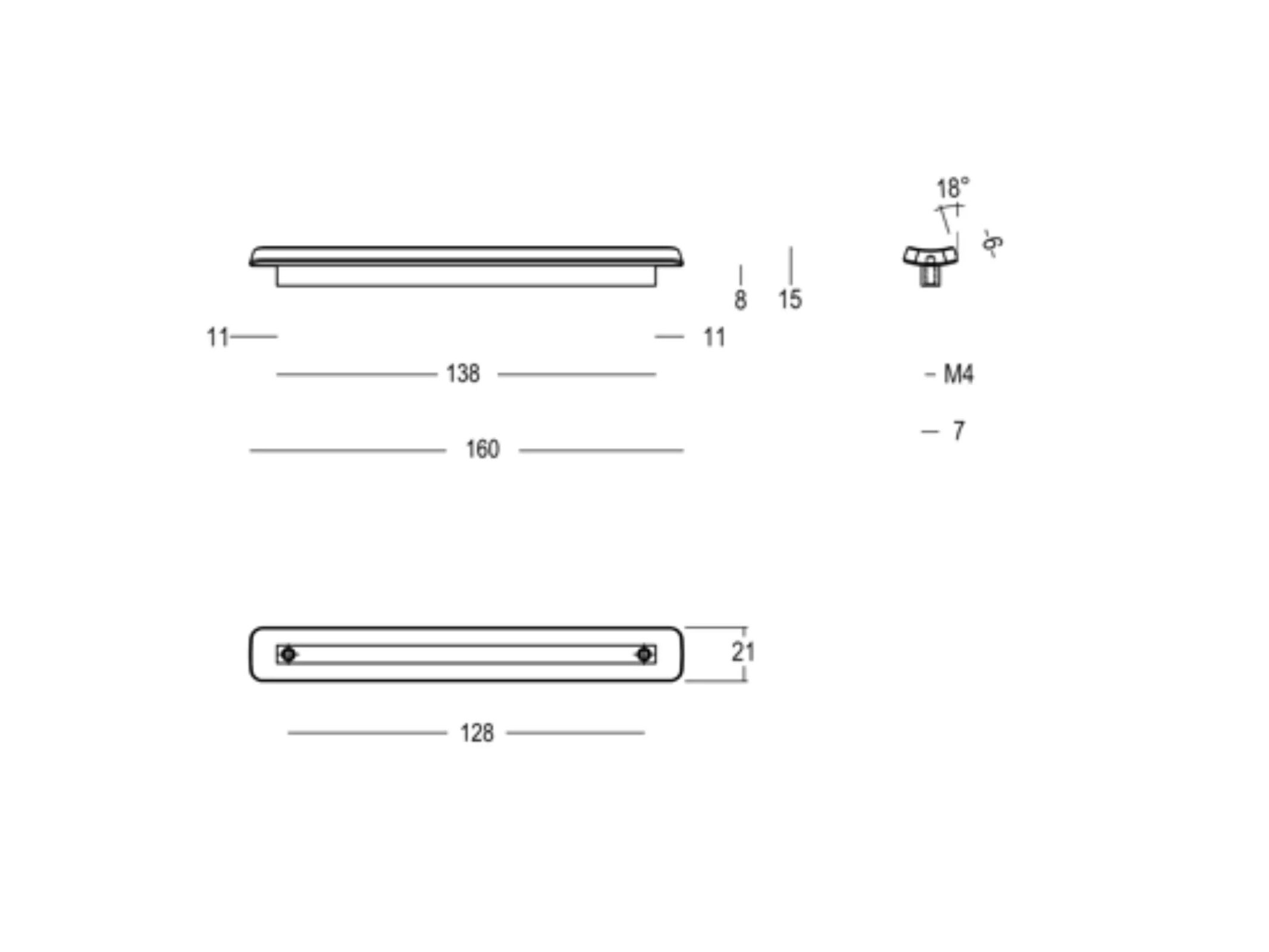 Латунная мебельная ручка Quincalux PARIS ARCH-00103843 - Вид №2