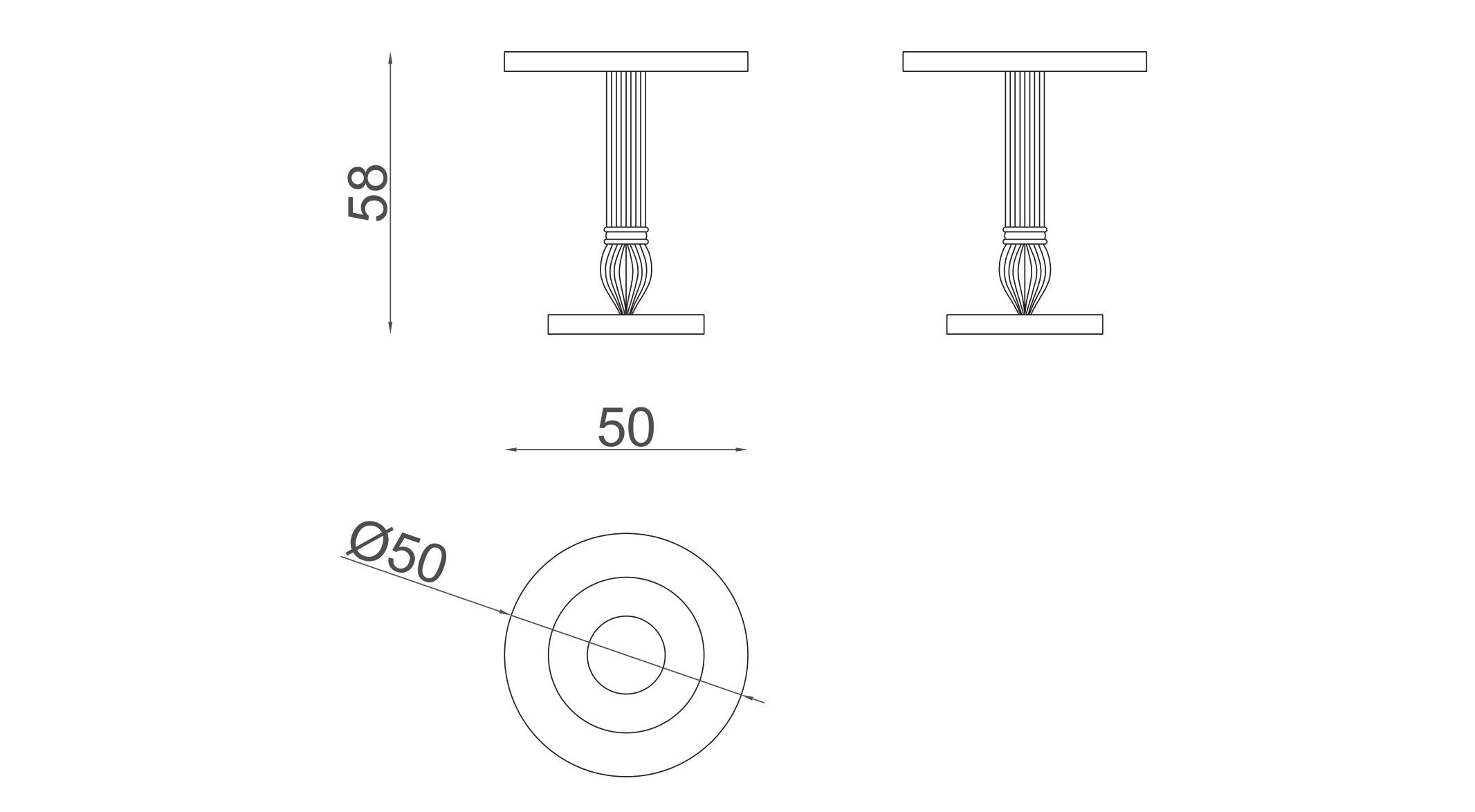Круглый журнальный столик Zebrano Elsiyum ARCH-00129218 - Вид №4