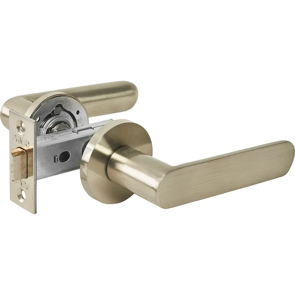 Дверные ручки Punto Porto без запирания комплект цвет никель STLM-2162936