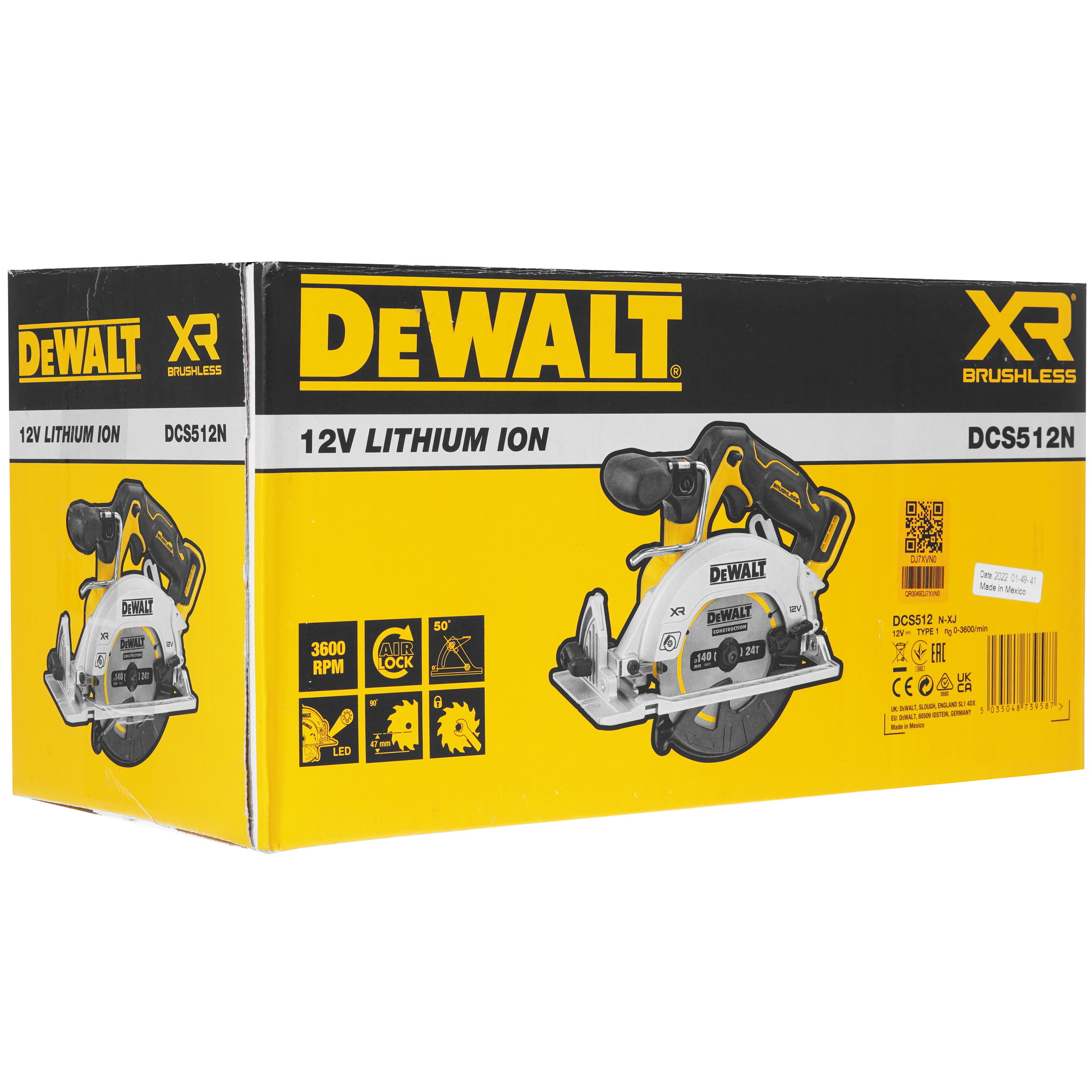 Пила дисковая DeWALT DCS512N XR 10.8/12V 5437907 STDN-0116049 - Вид №8
