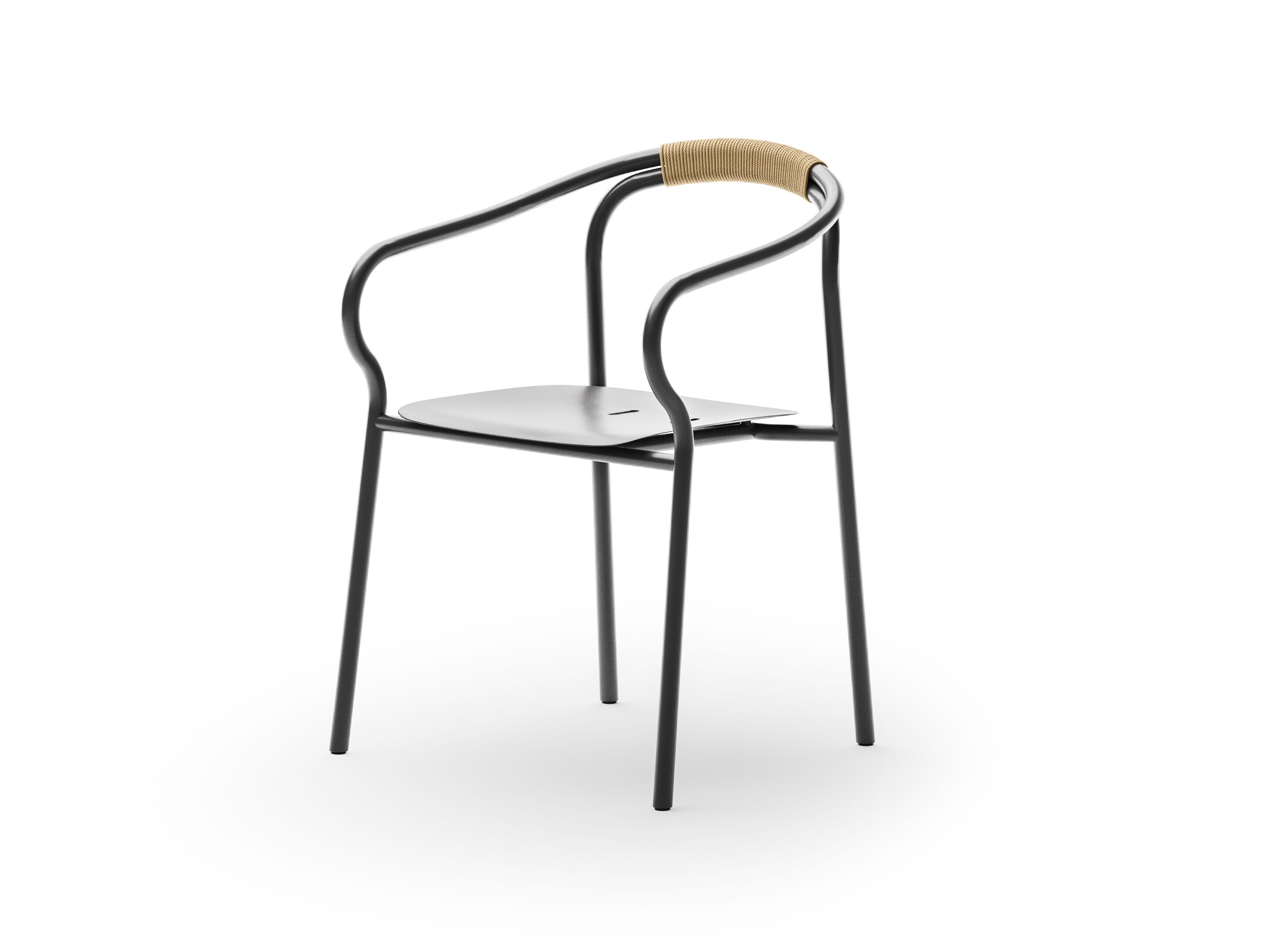 Алюминиевый садовый стул с подлокотниками Unopiù Salò ARCH-00150231 - Вид №1