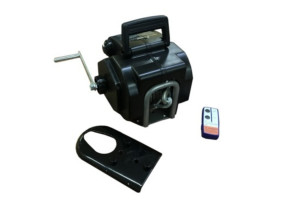 16924255 Переносная лебедка 3000lbs 12v со стальным тросом на фаркоп 4R-W030AP 4REVO